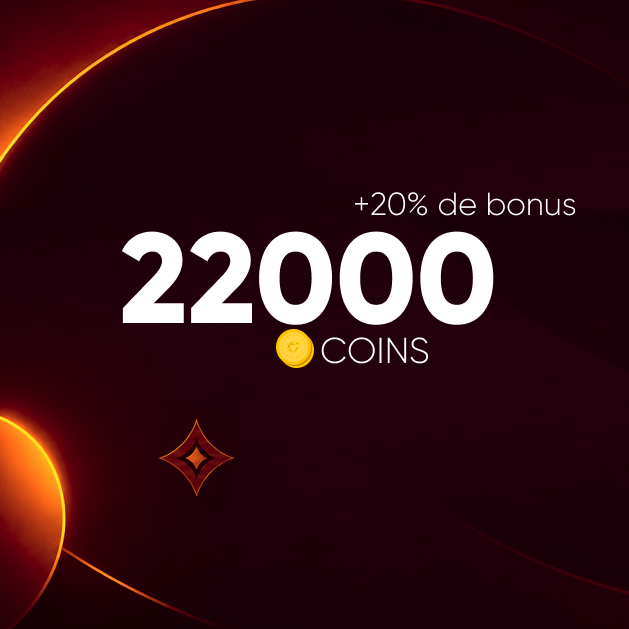 22000 COINS (+20% de bonus)