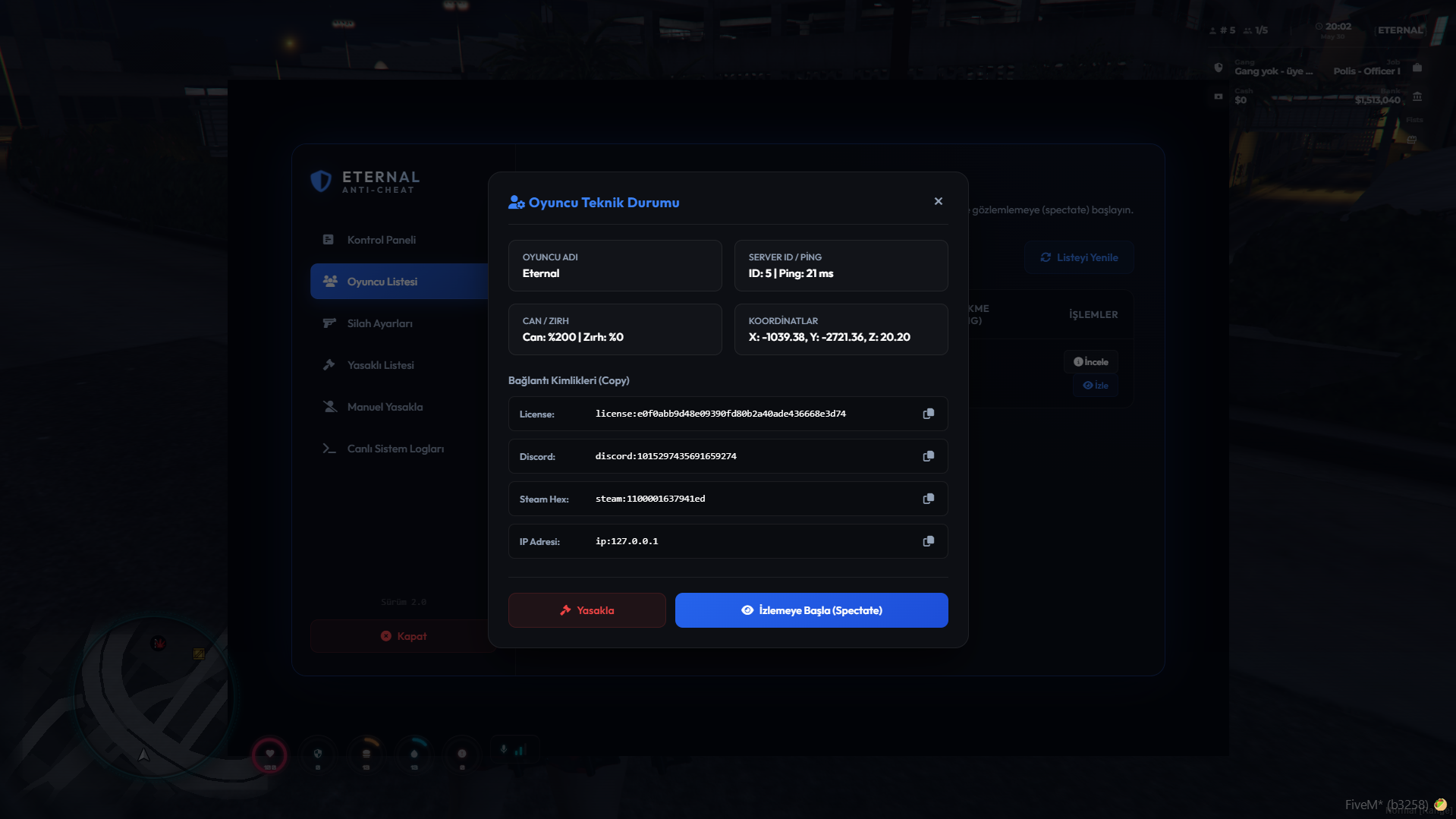 ETERNAL ANTICHEAT — ULTIMATE SERVER PROTECTION & RPF SHIELD