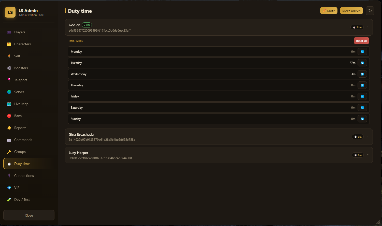 LS_admin — Complete Staff & Admin Panel (VORP)