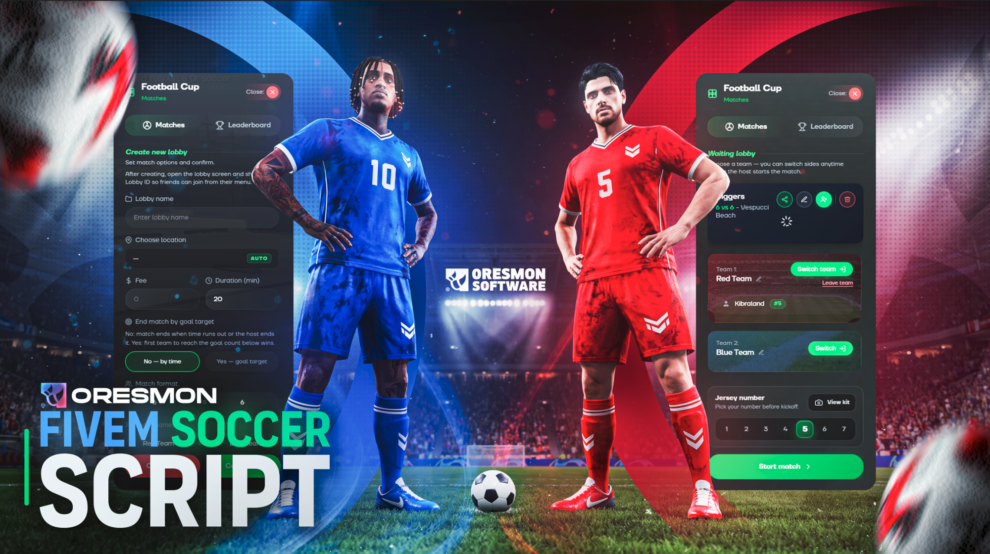0R-Soccer — Advanced Soccer System + Map & Uniforms Escrow | kibra