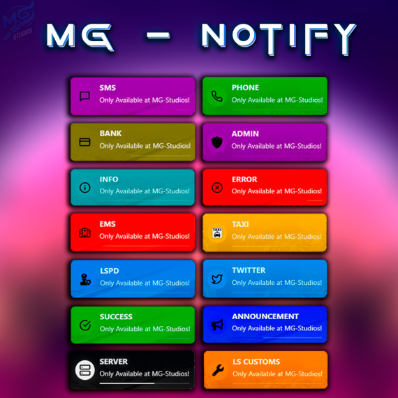 MG - Notify - STANDALONE - Open Source