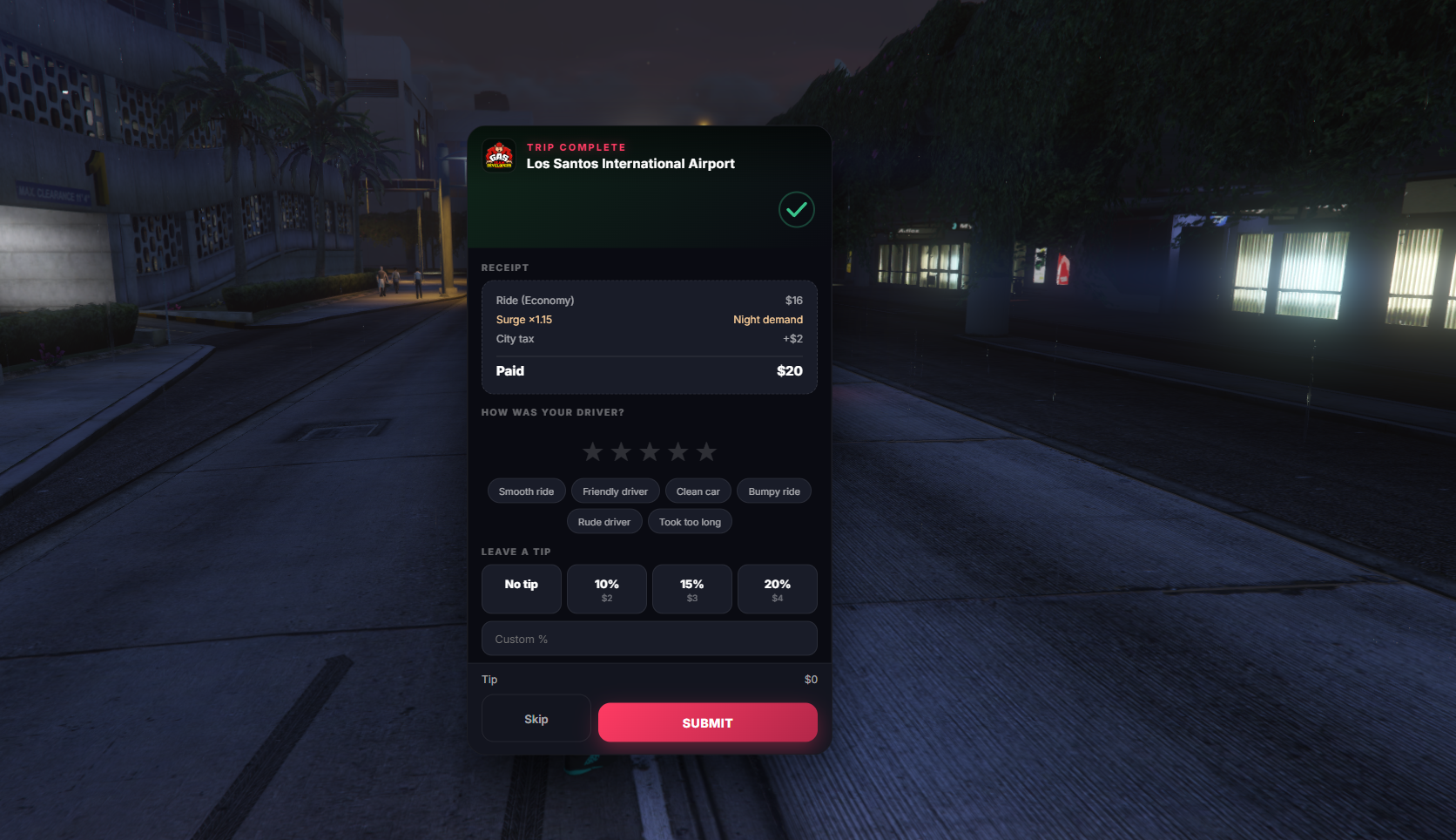 NPC Ride-Hailing / Taxi System for FiveM (QBCore / Qbox / ESX)