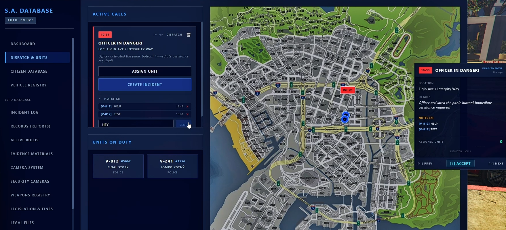 Mobile Data Terminal