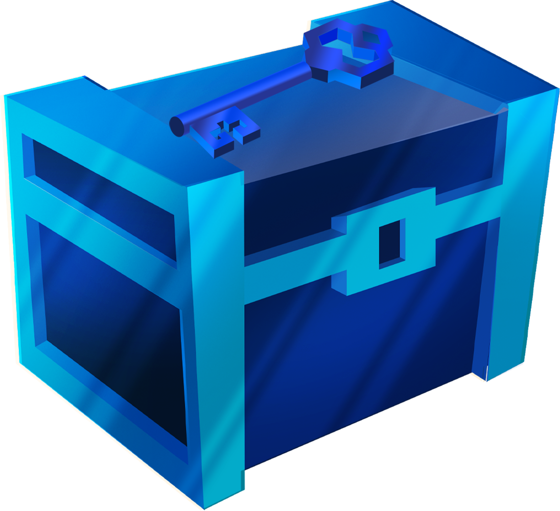 1x Aqua Crate Key