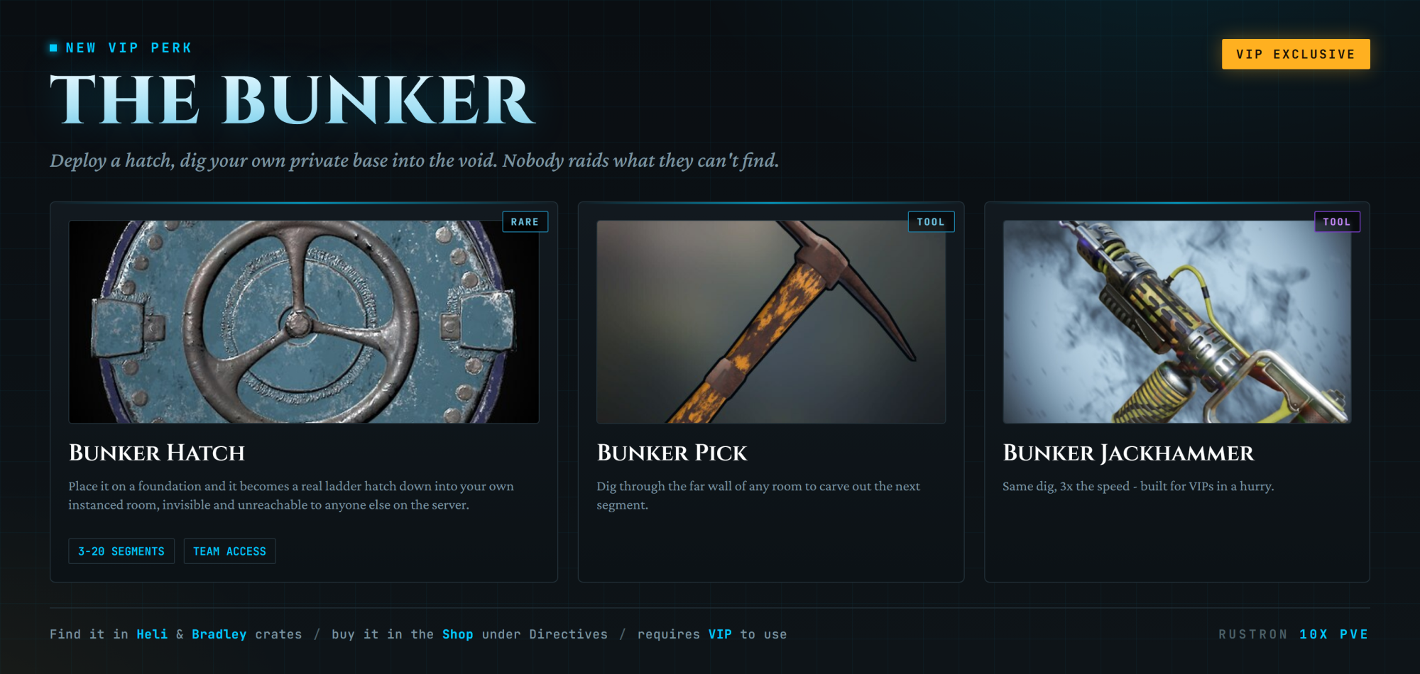 Bunker Hatch [10x PVE] [till wipe]