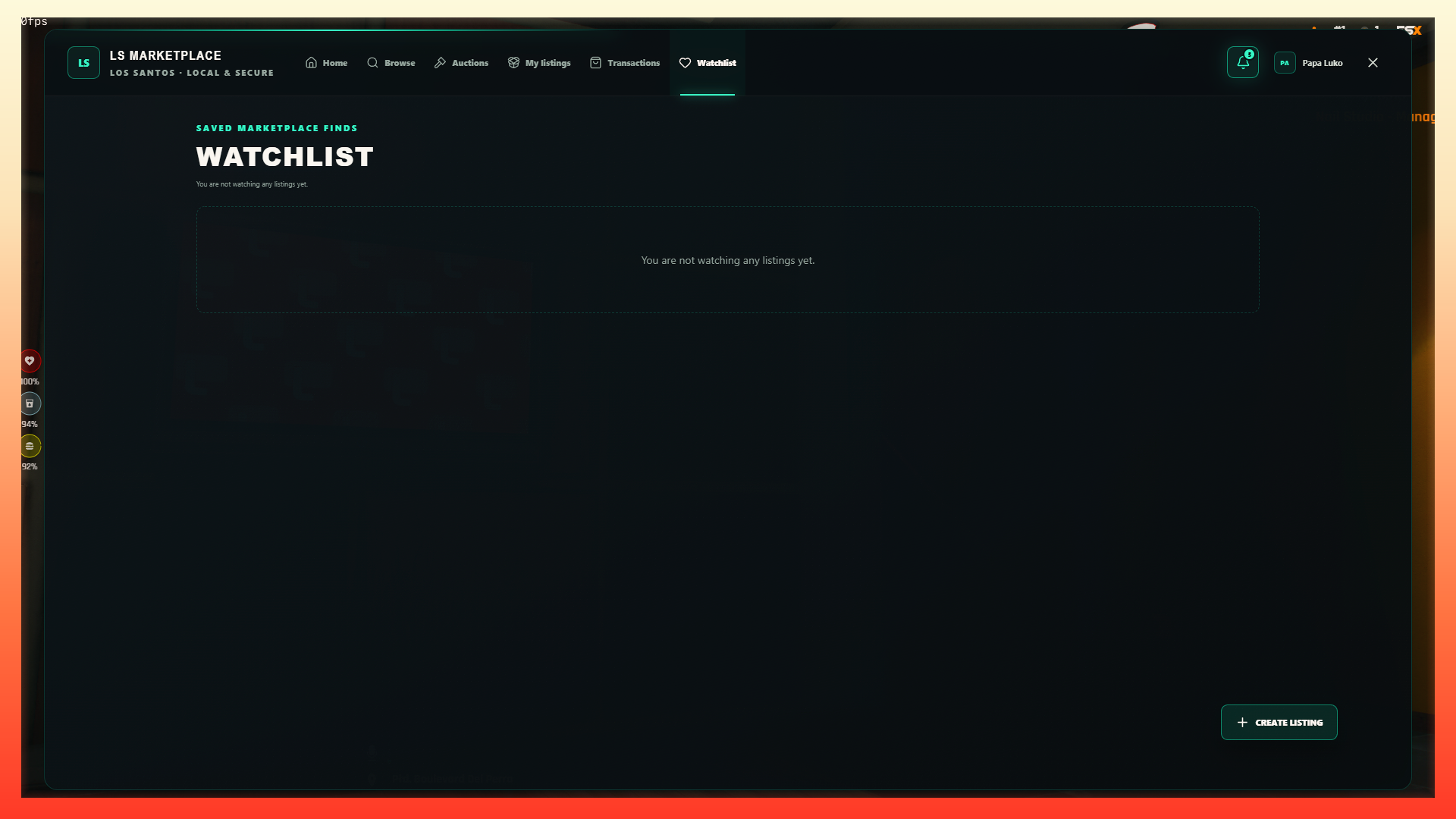 Los Santos Marketplace & Dark Web | Legal & Crime Trading Platform