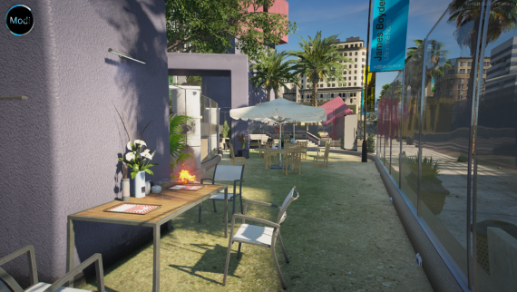 Legion square chill area