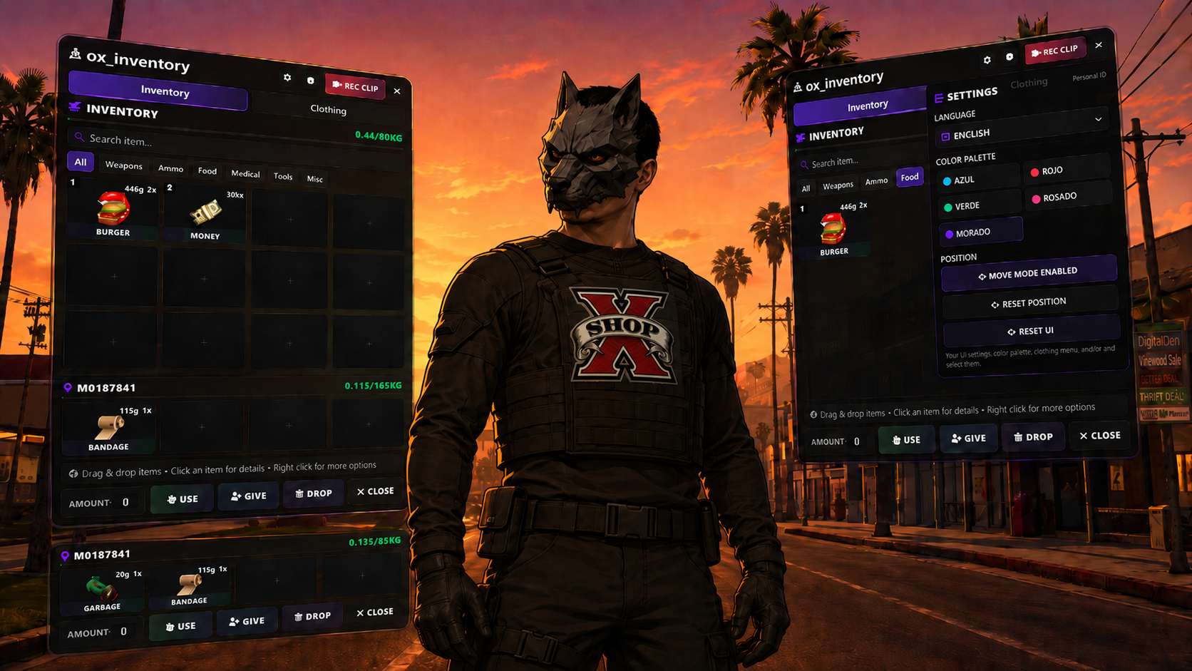 OX INVENTORY REDESING