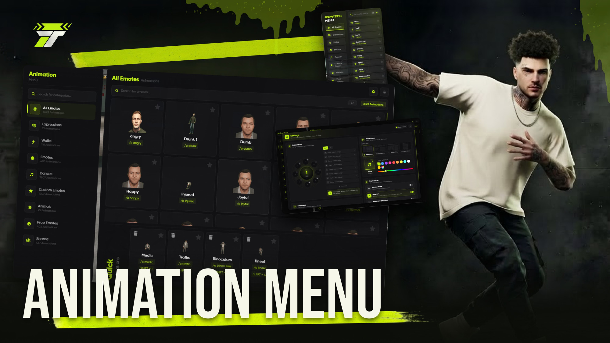 Animation Menu +7000 Custom Emotes