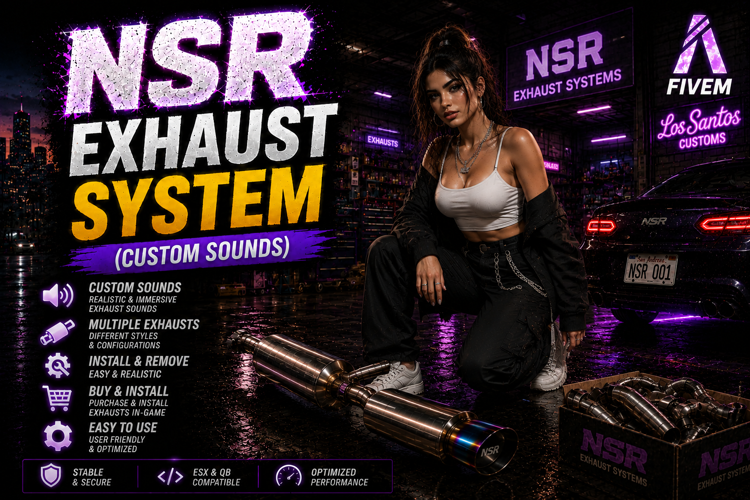 Custom Exhaust  Sound Script