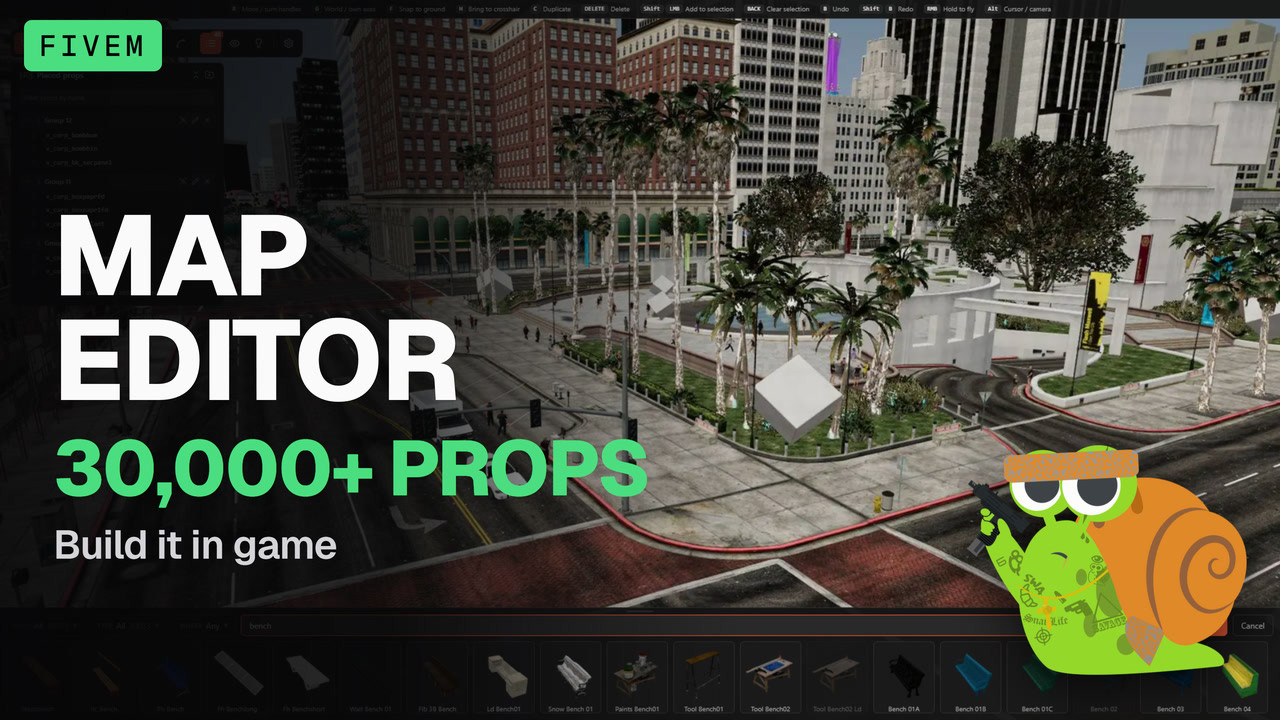 FiveM Map Editor & Builder | 30,000+ Props with Pictures