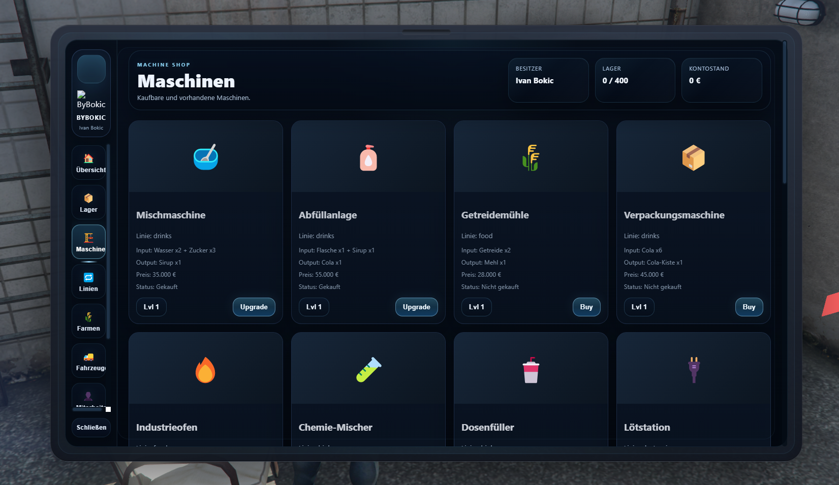byBokic Own Factory Simulator