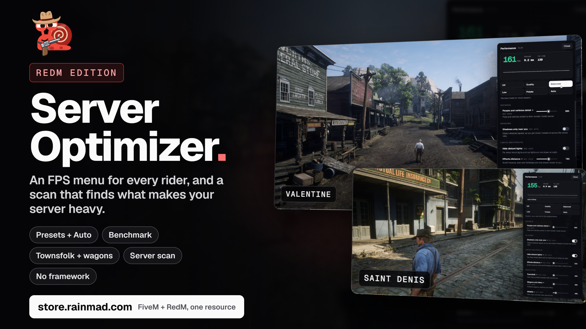 Server Optimizer + FPS Boost Menu [RedM] [Open Source]