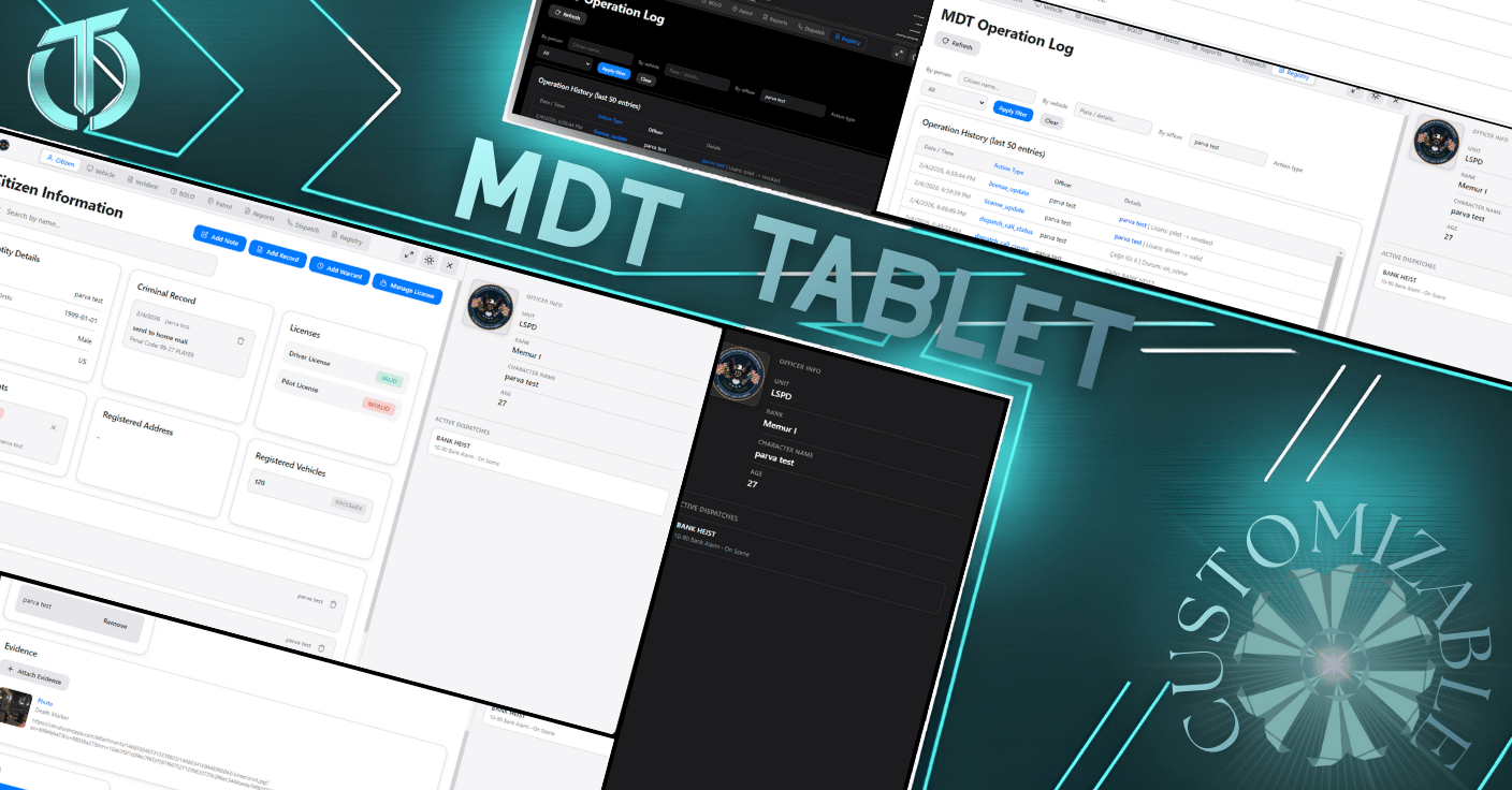 MDT POLICE  [QB/QBX/ESX] [OPENSOURCE]