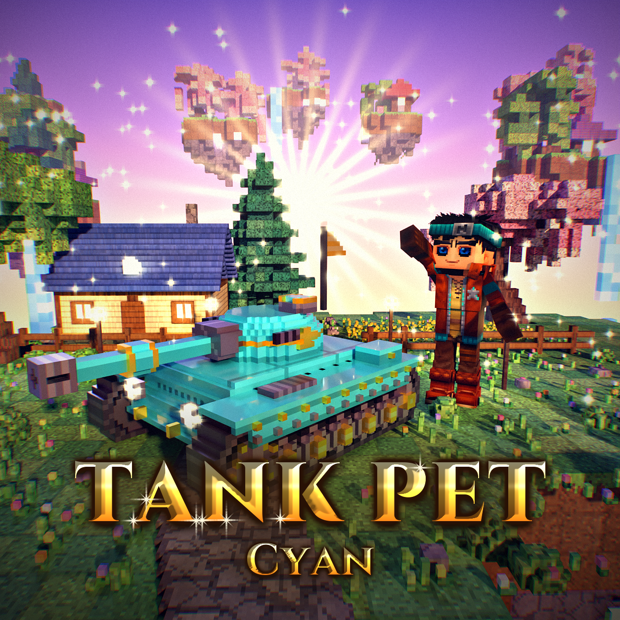 Tank Pet (Cyan Gray)