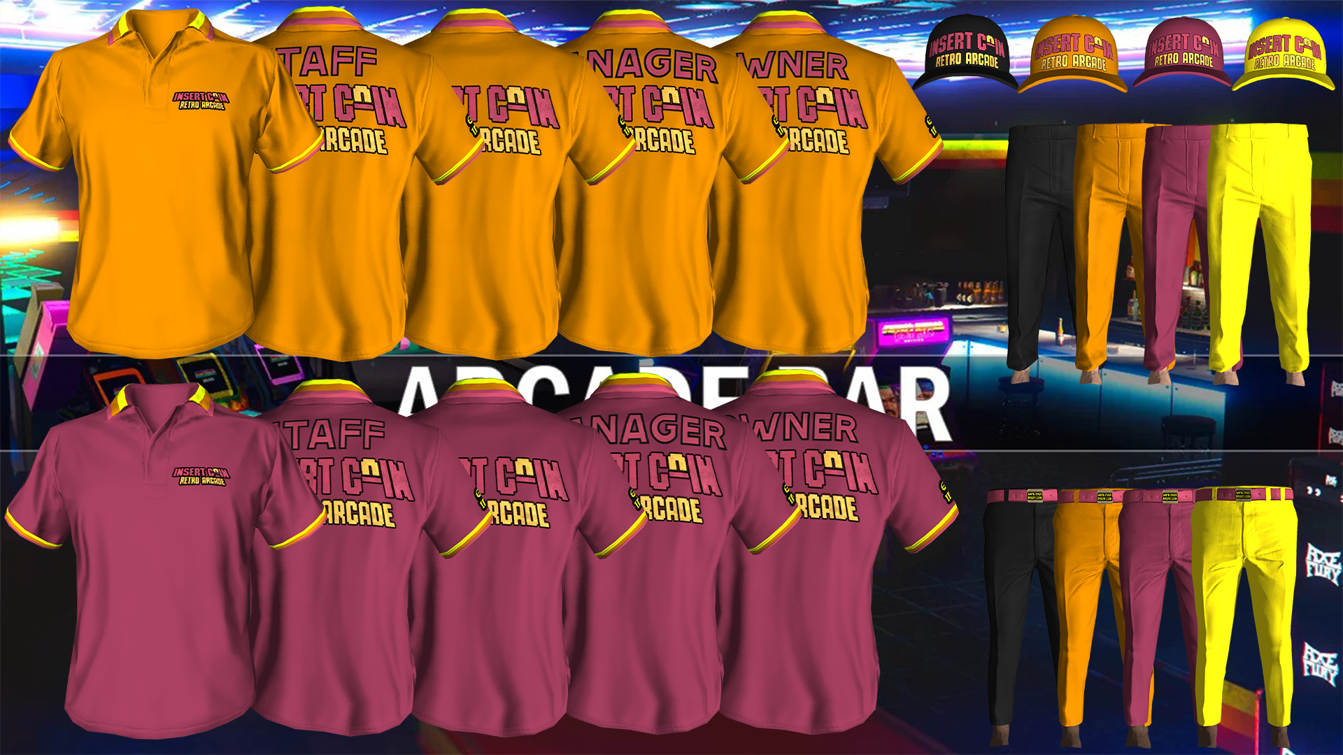 Insert Coin Arcade Uniform 2 [M+F]