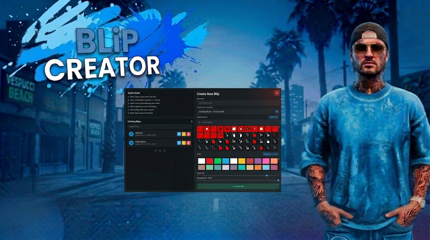 0Lag Blip Creator | [ESX,QB,QBOX]