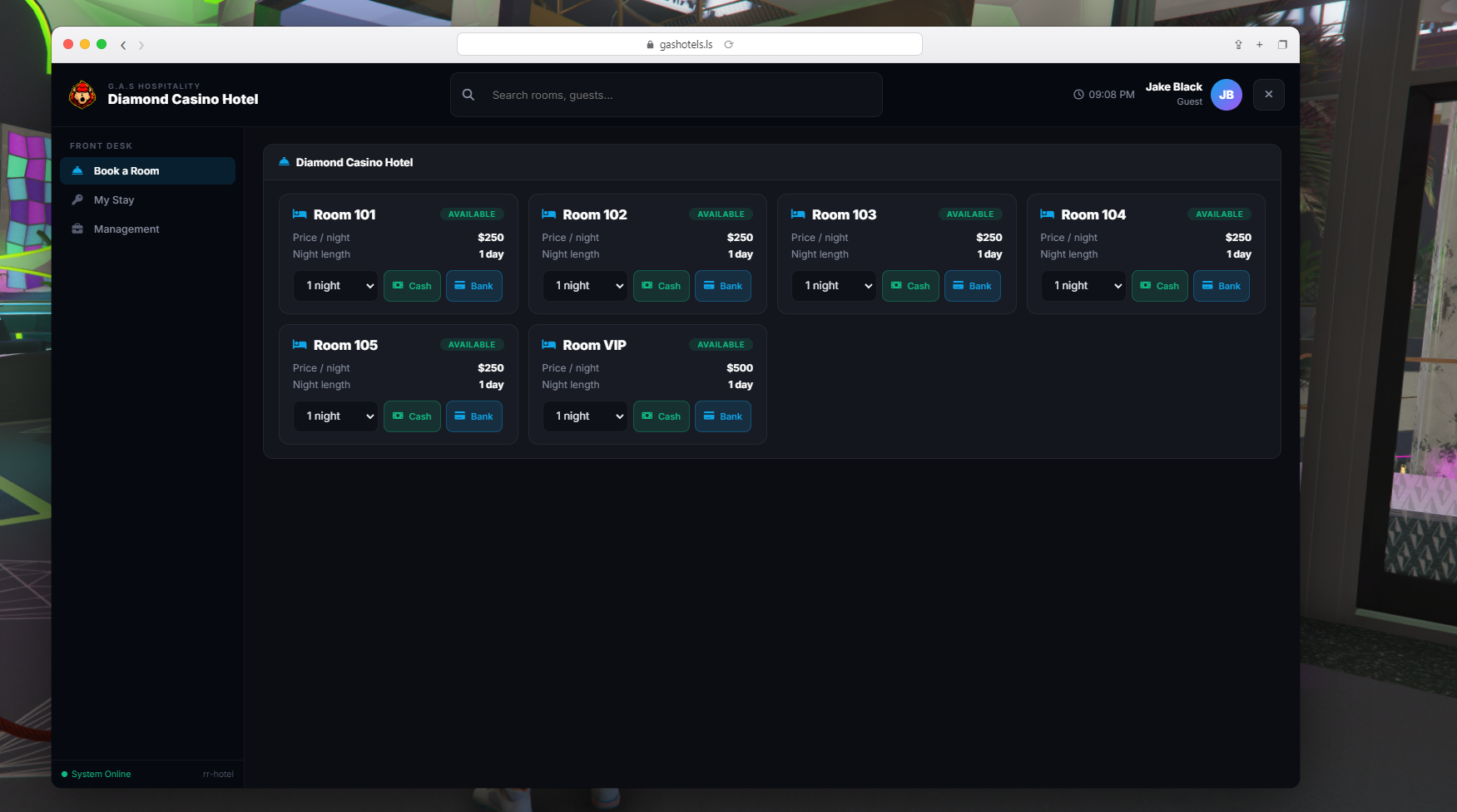Hotel Business for FiveM (Qbox / QBCore / ESX)
