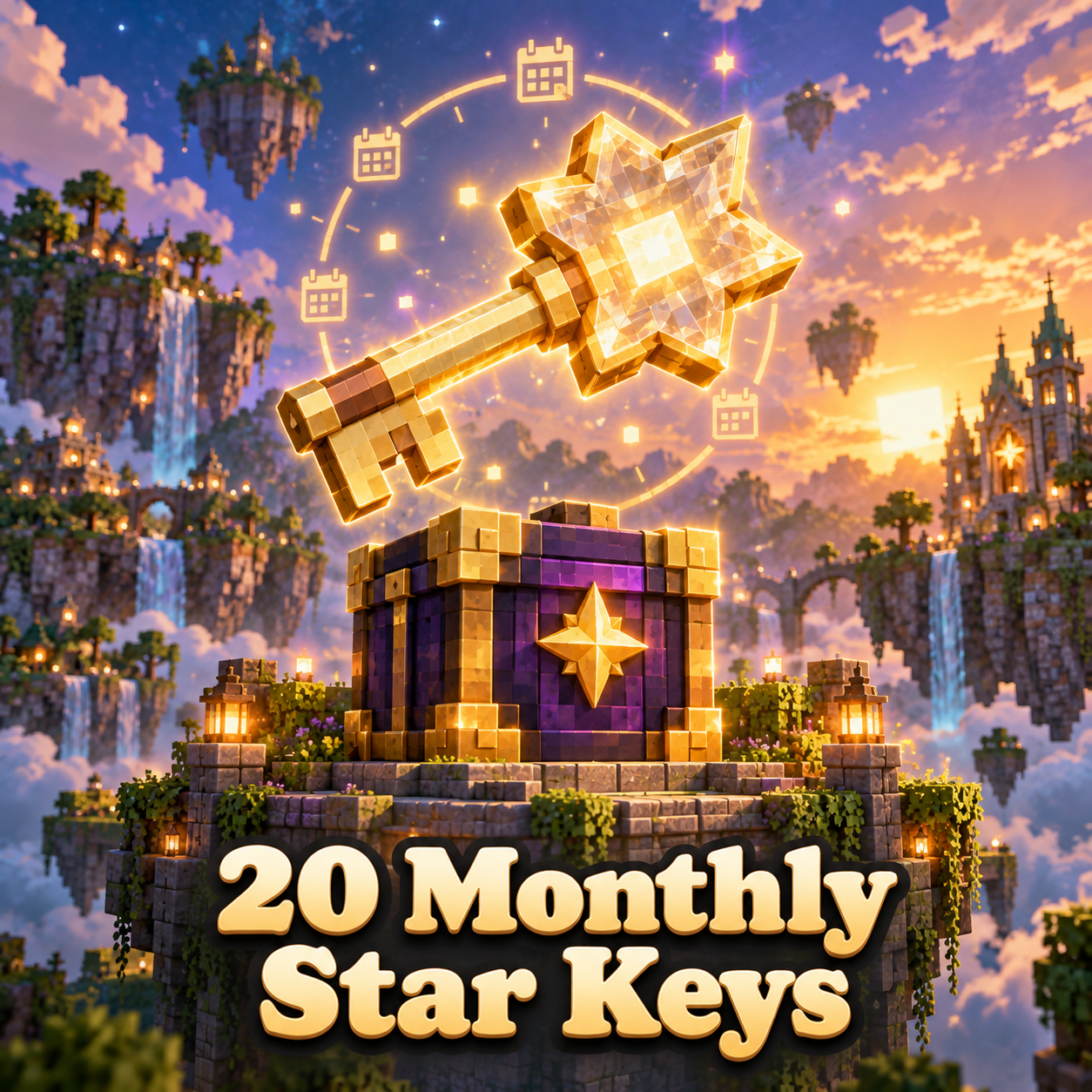 20 Monthly Star Keys