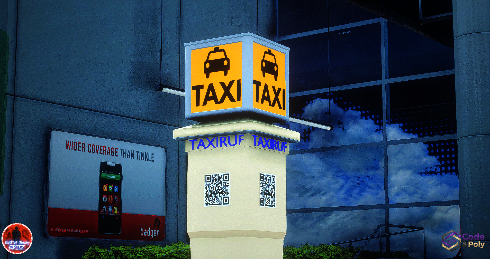 Code & Poly Taxiruf Props