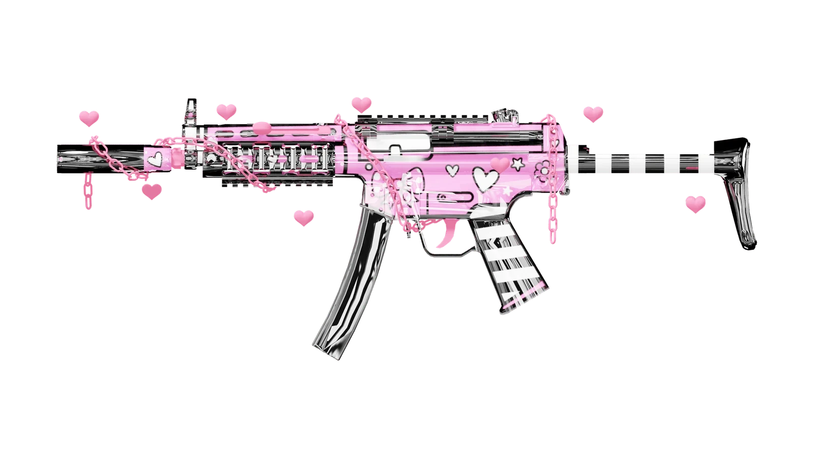 GIRLY SMG - PINK & BLACK