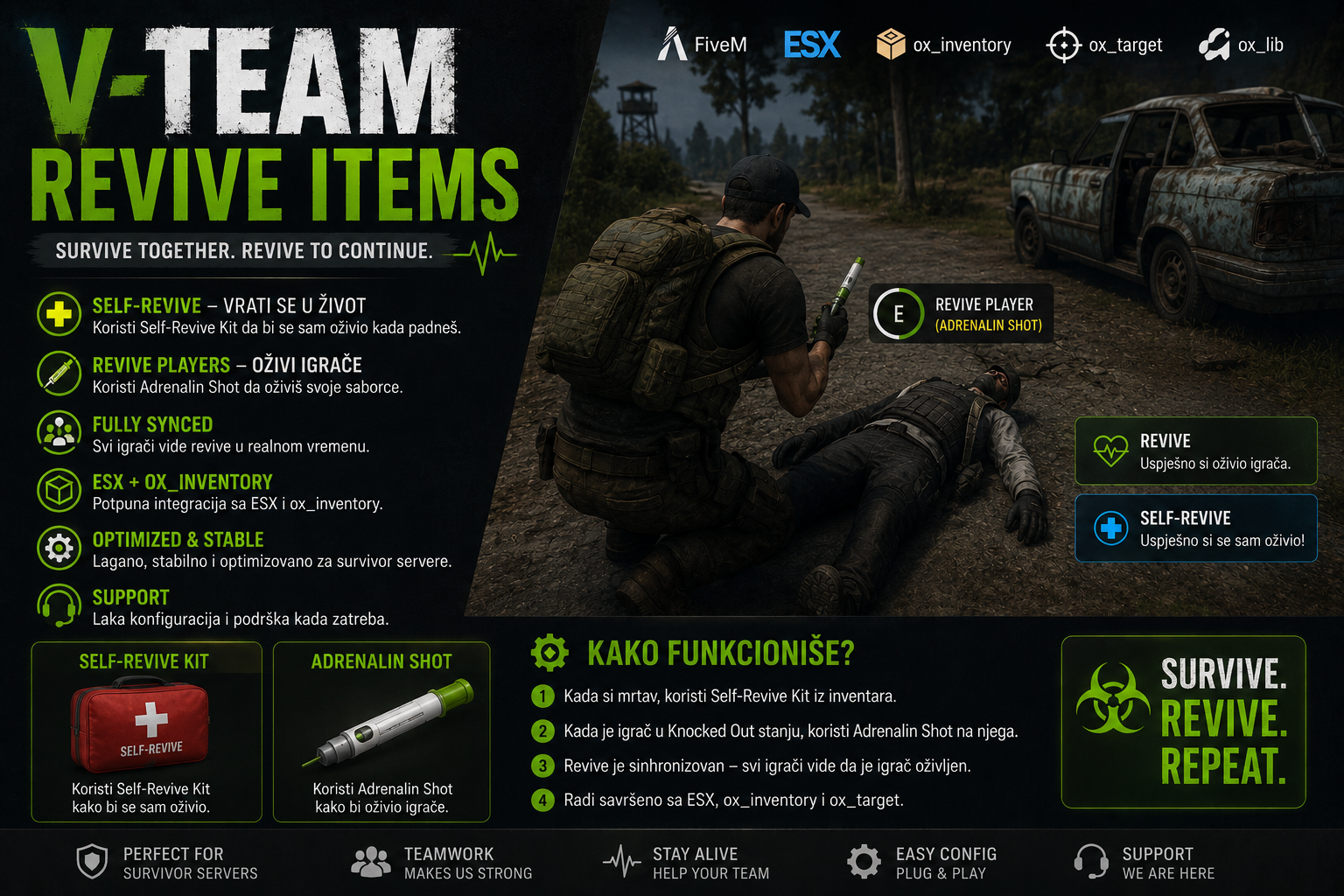 V-TEAM Revive Items