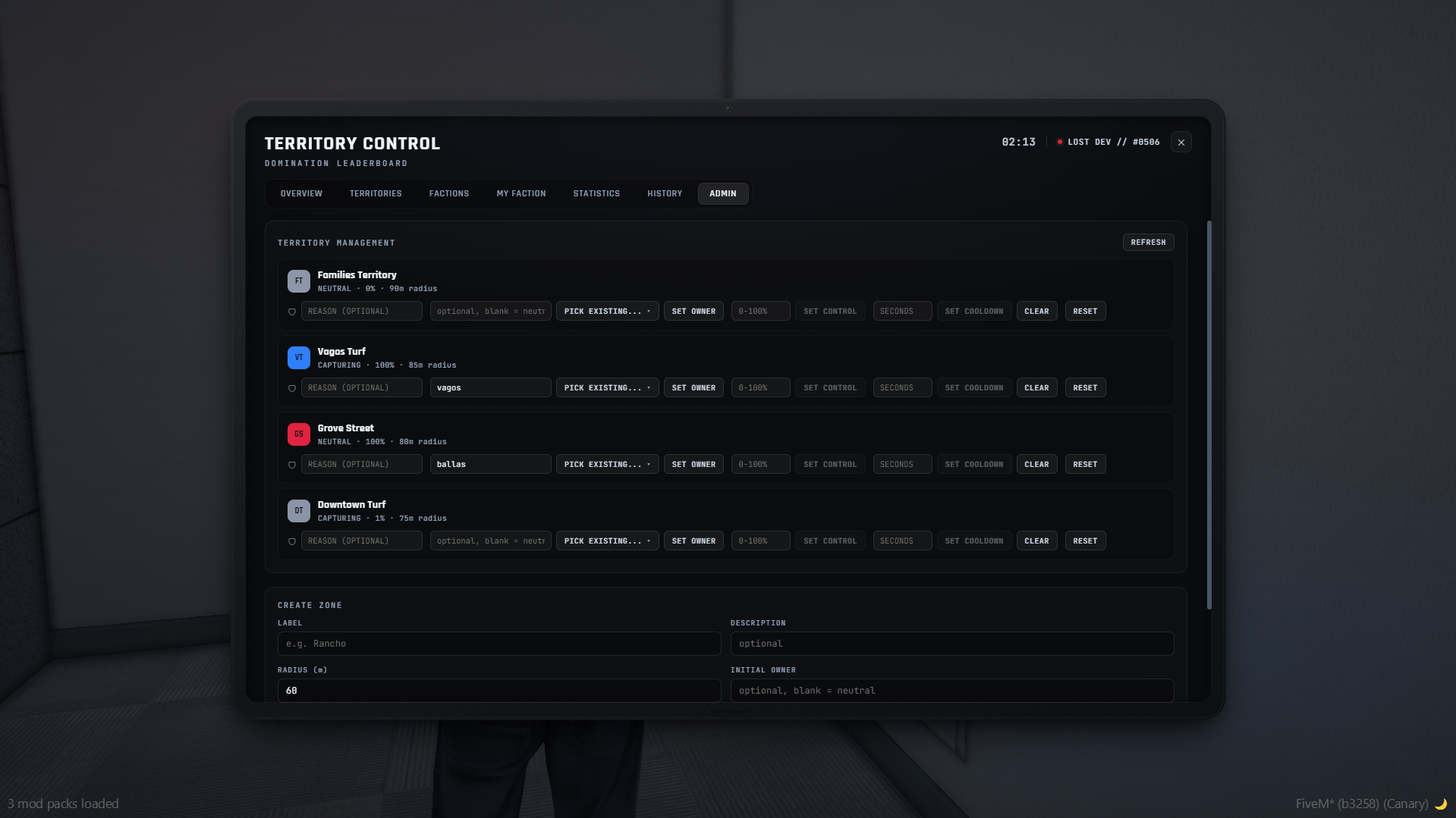 [QBX/QBCORE/ESX/STANDALONE] Territories/Turf Wars System