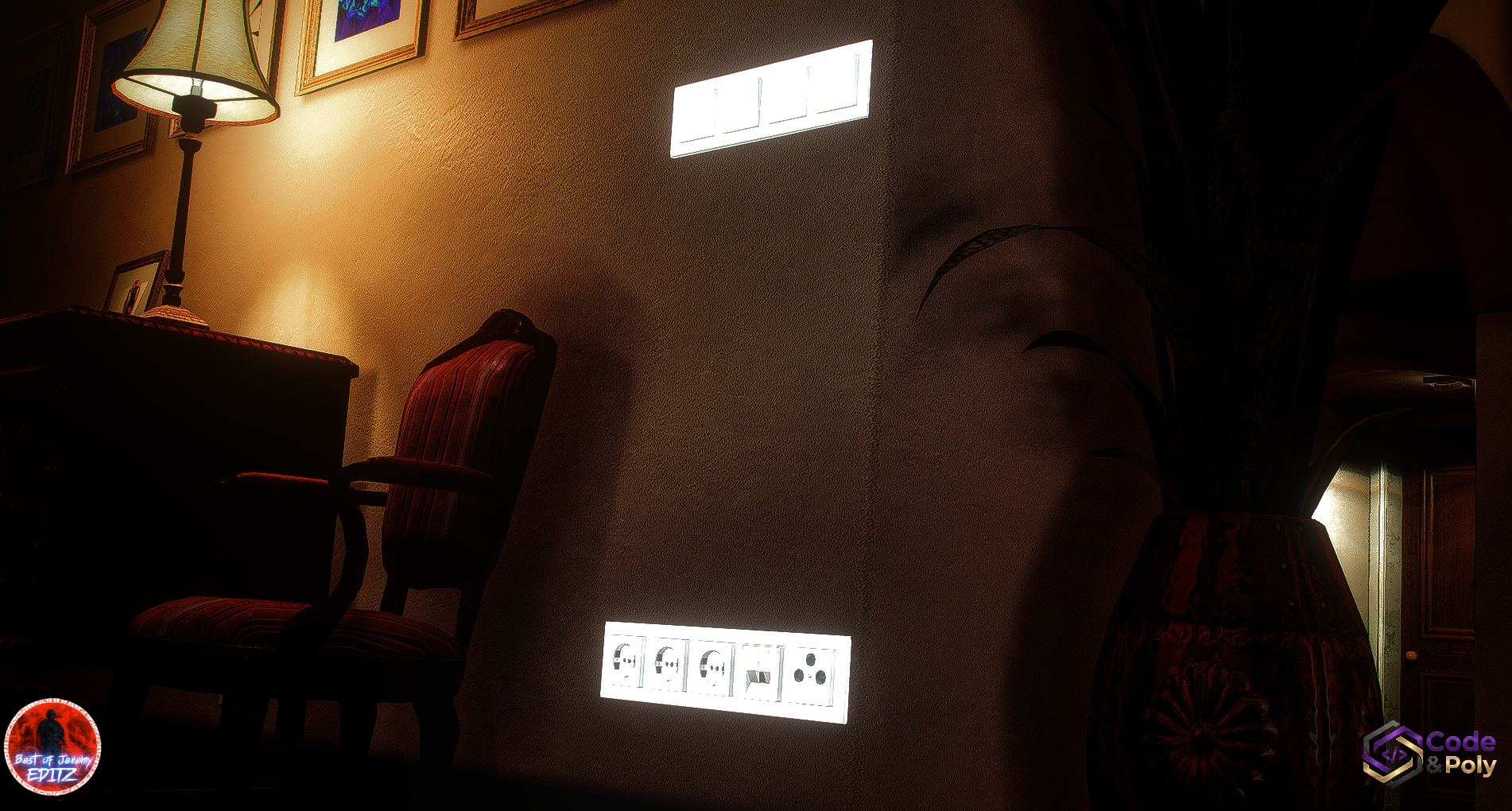 Code & Poly Steckdosen und Lichtschalter Props