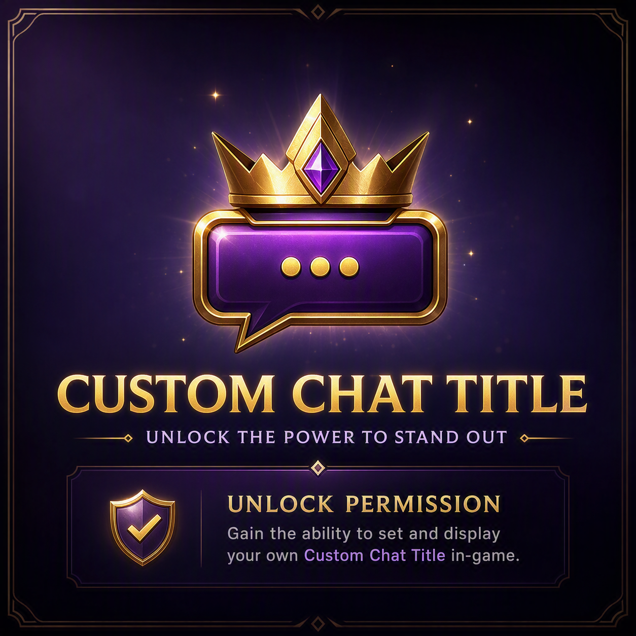 Custom Chat Title 30 Days