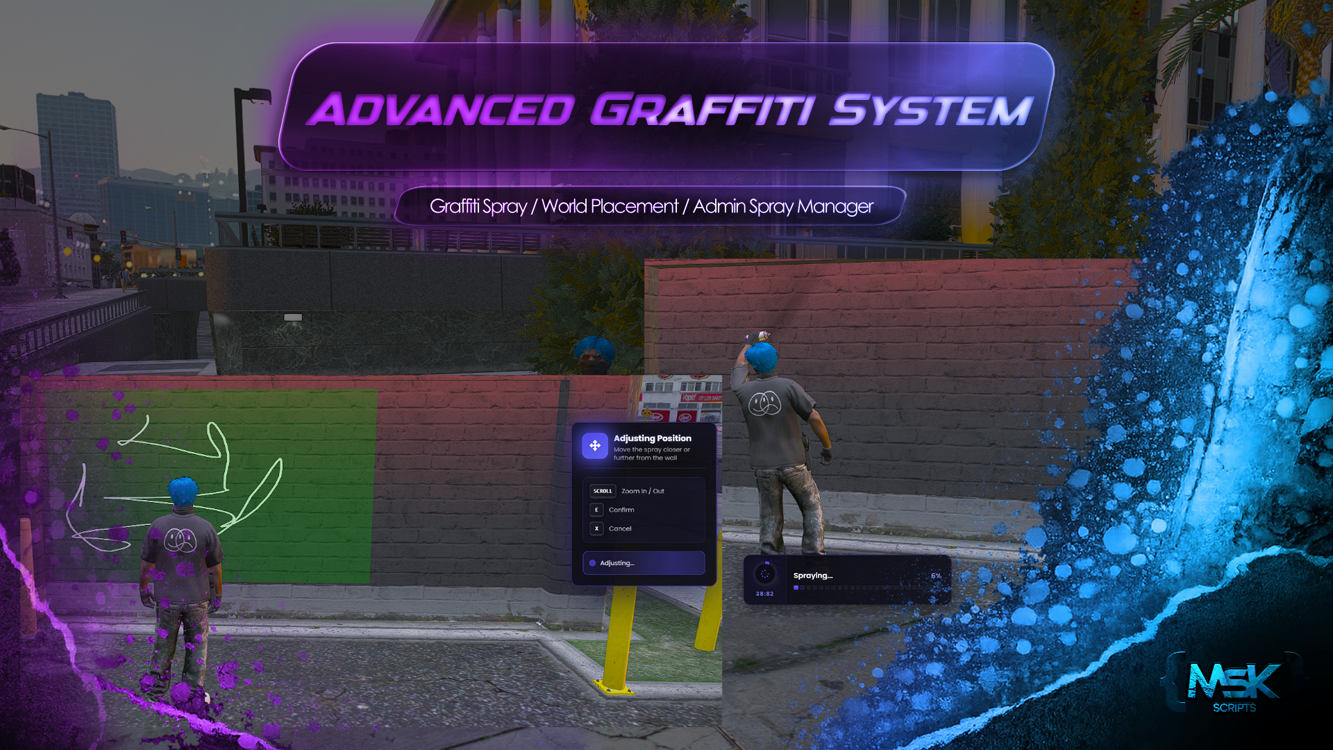 Advanced Graffiti System Escrowed [ESX, QB, QBOX, STANDALONE]