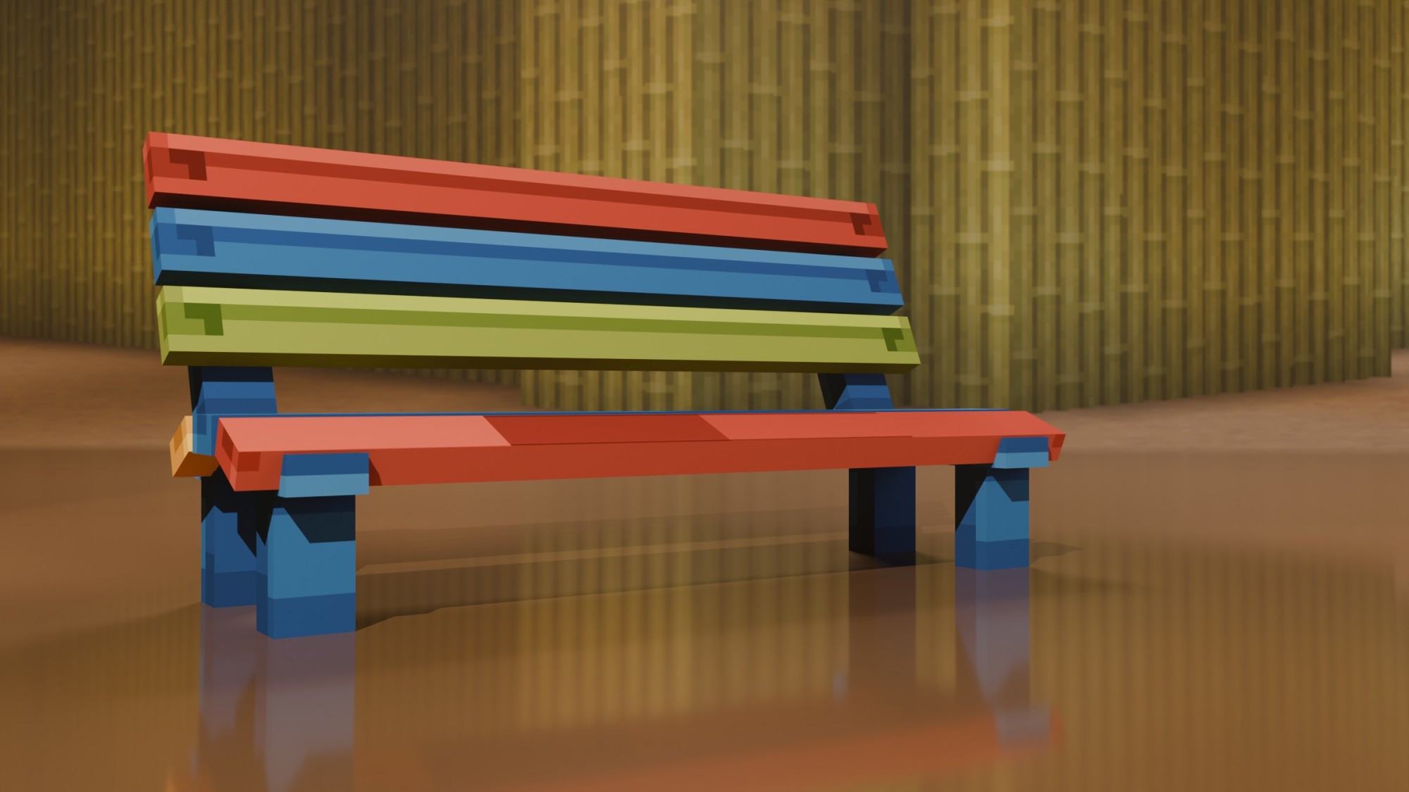Park Bench — cosmetic Furniture v2 item on the NovaVoid Cat Civilization Minecraft server
