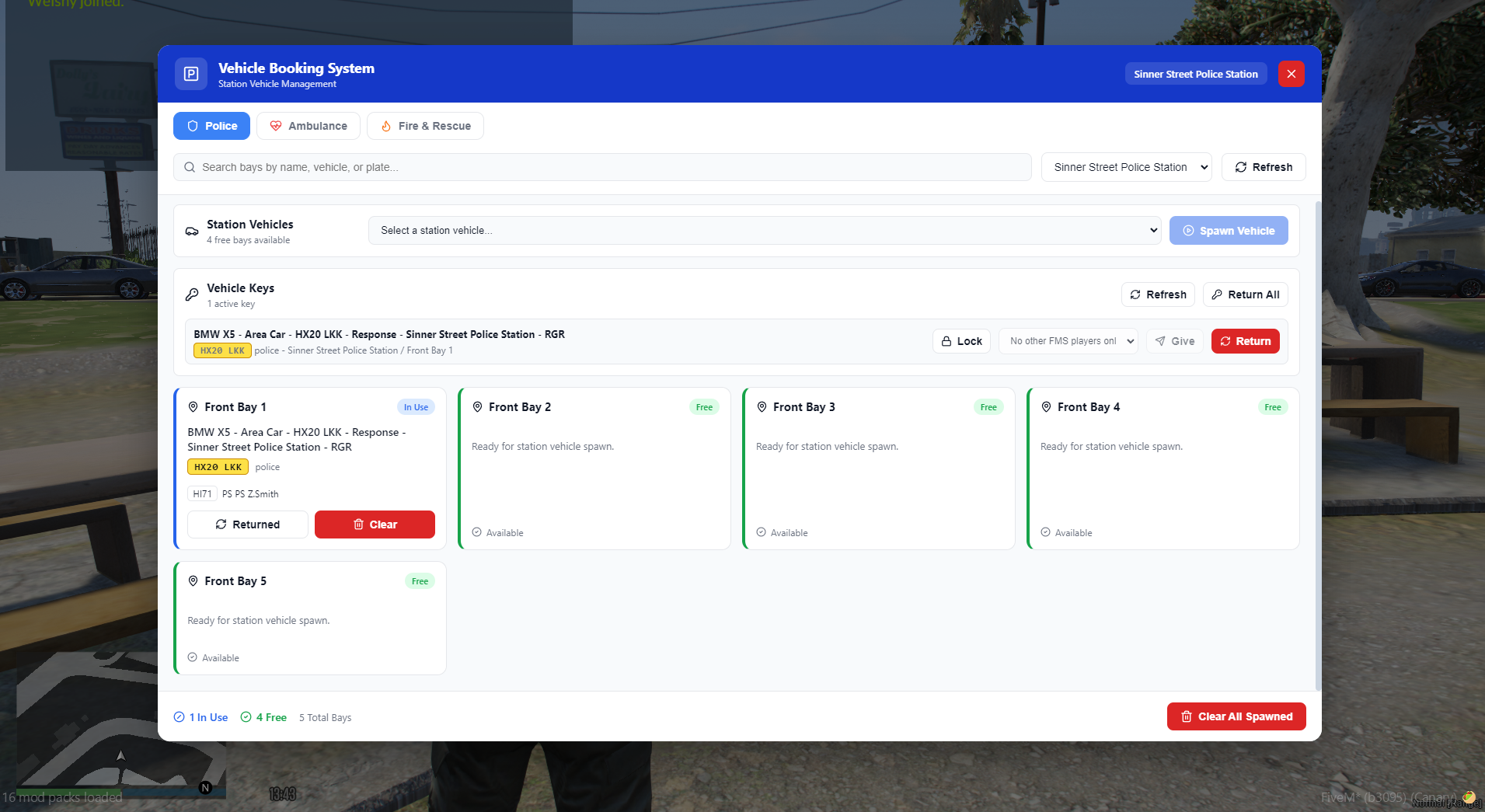 WS Vehicle Booking