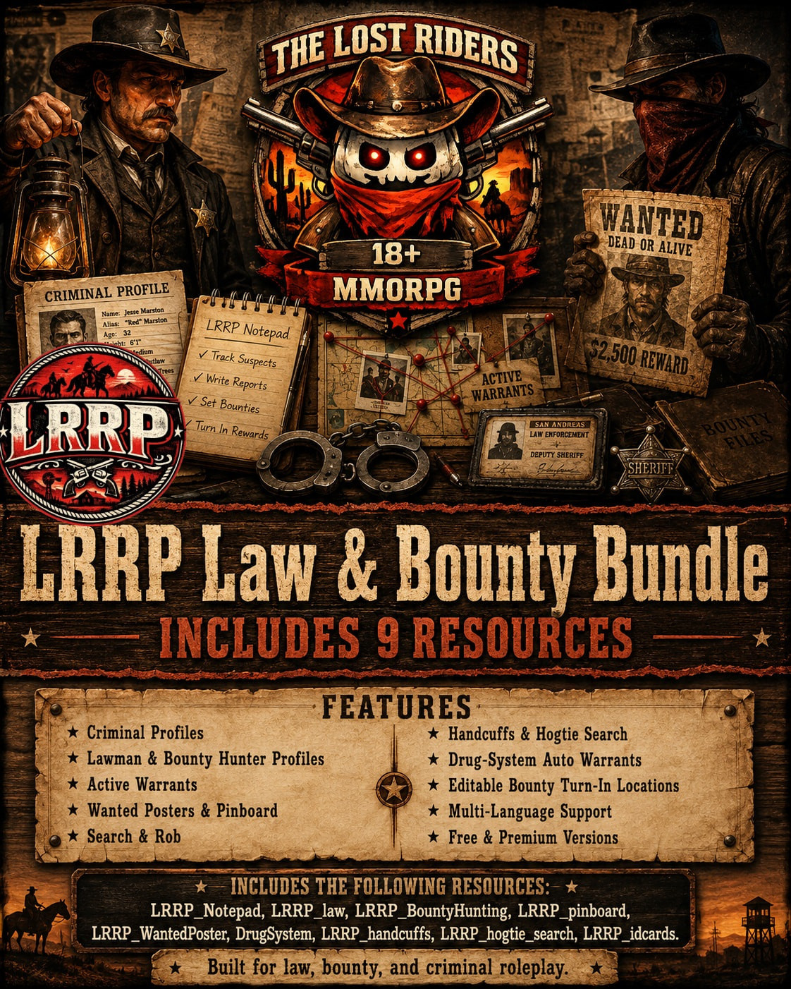 Free Law & Bounty Hunter System