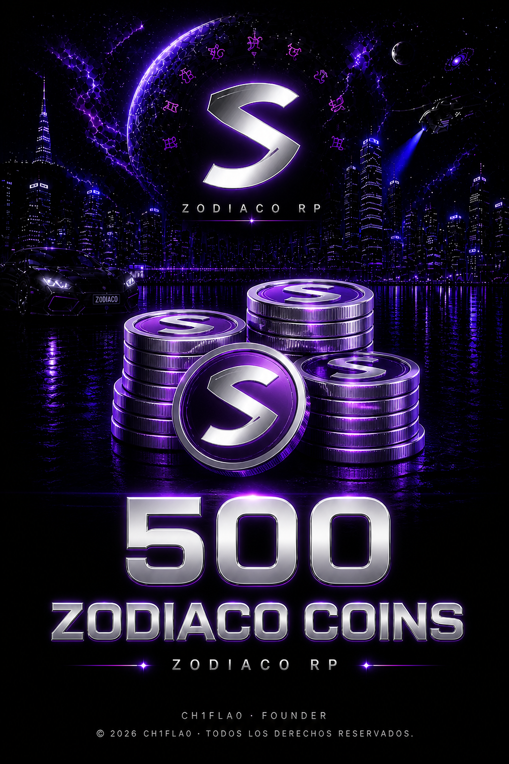 💠500 Zodiaco Coins