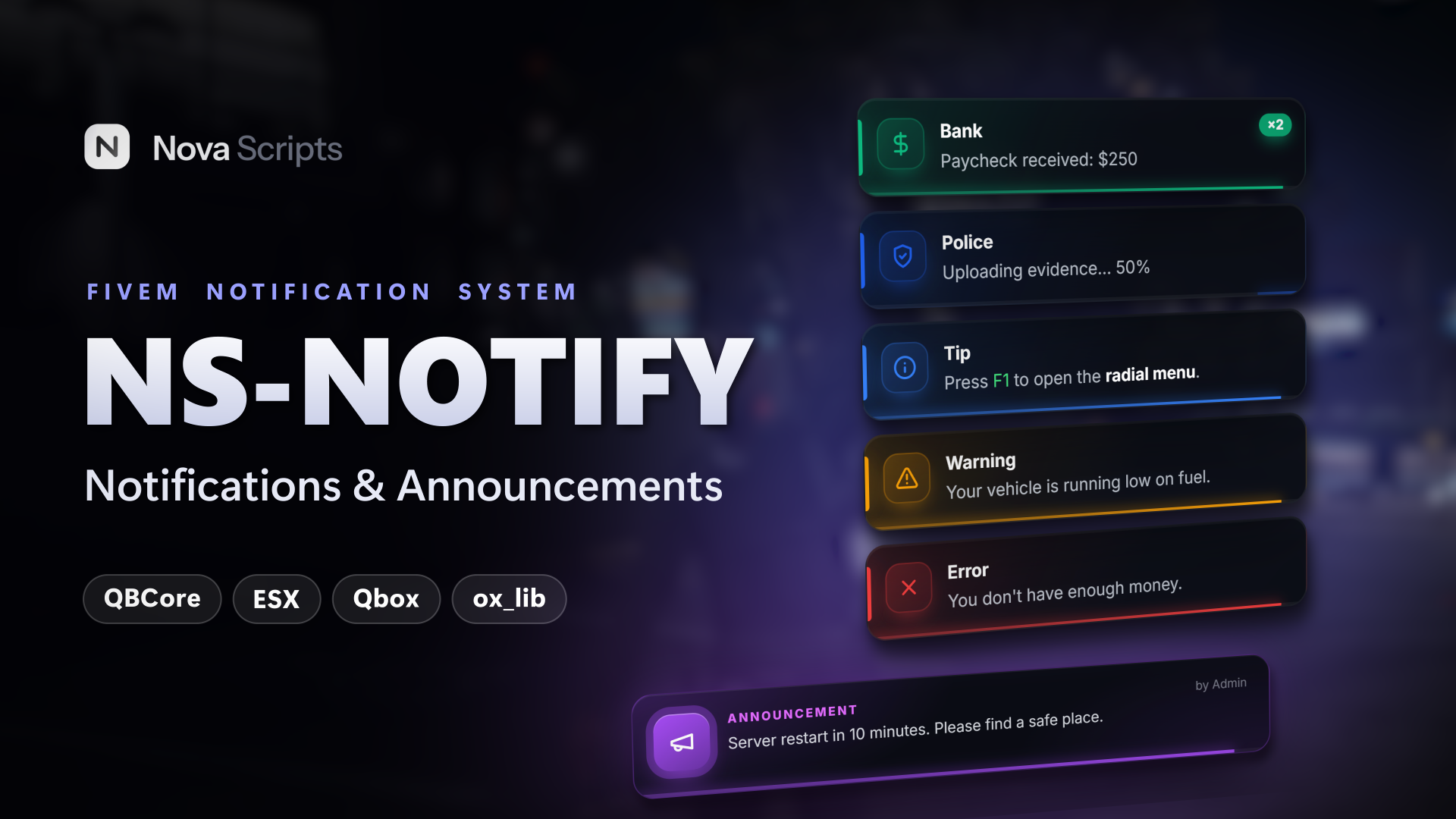 NS-Notify | Notifications & Announcements · 1/5