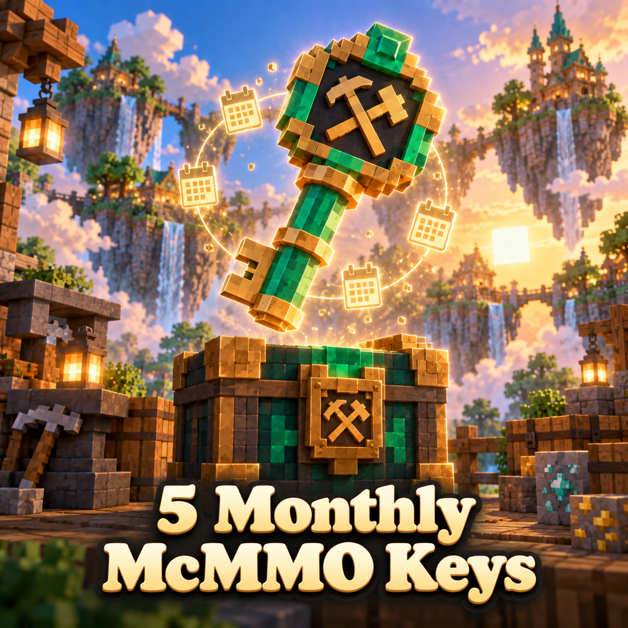 5 Monthly McMMO Keys
