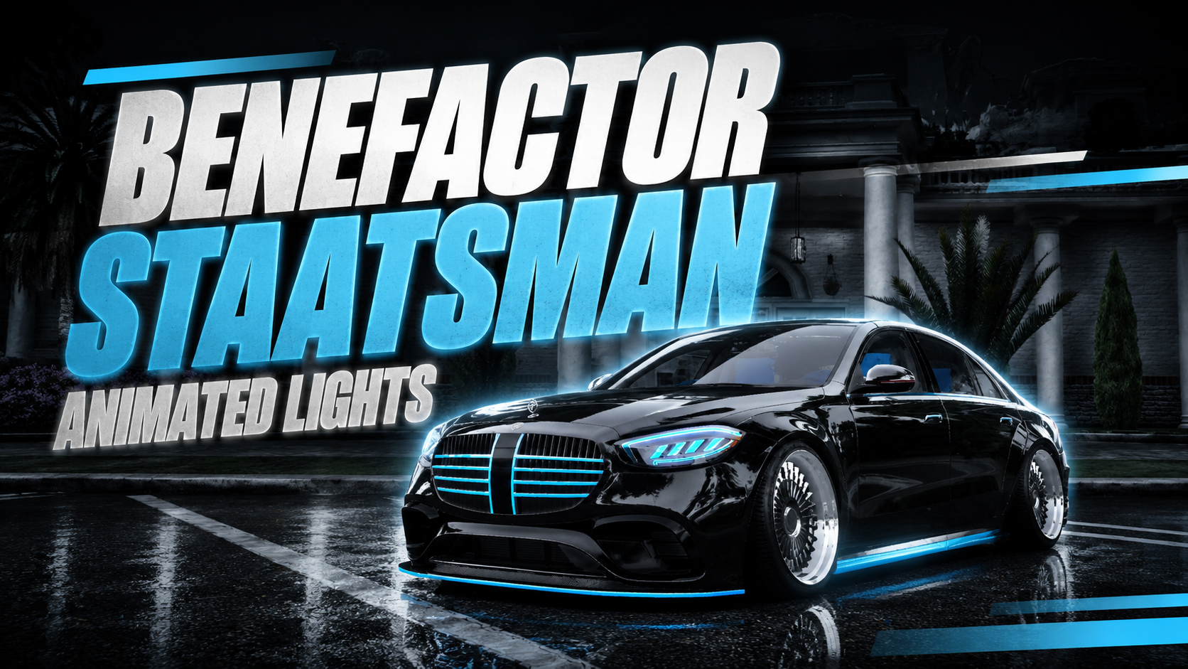 Benefactor Staatsman Animated Lights - FiveM Vehicle Pack - Lore-friendly GTA V Lore-Friendly for roleplay servers