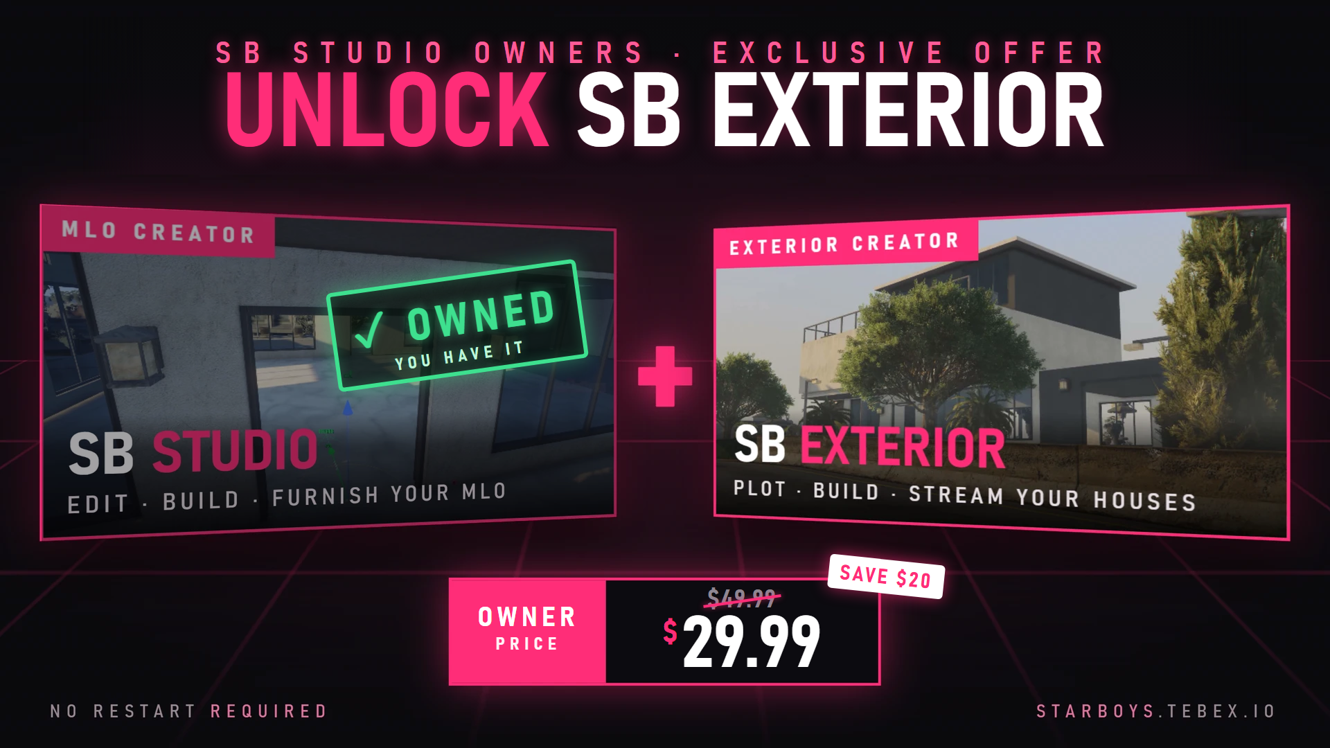 SB Exterior | SB Studio Owner Offer
