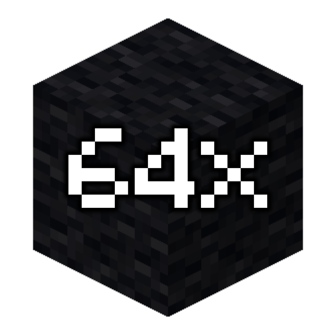 64x Black Wool