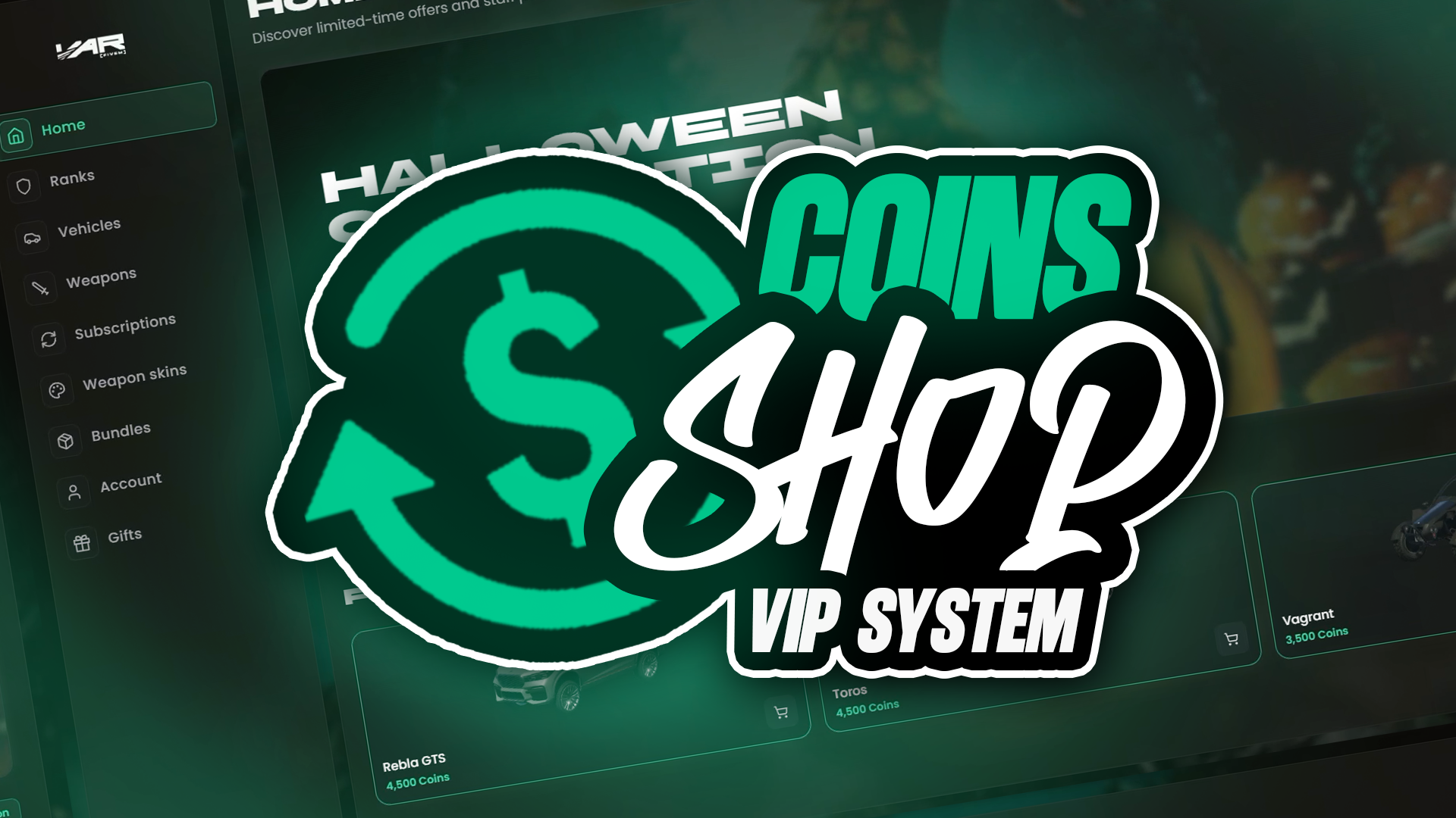 Coins Shop - Premium FiveM resource for ESX, QBCore & Standalone