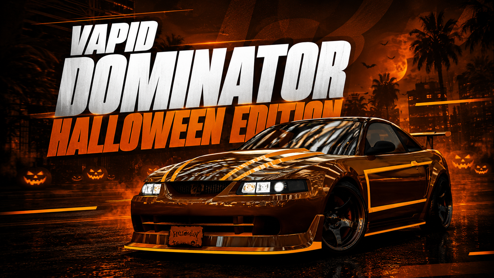 Vapid Dominator Halloween Edition - FiveM Vehicle Pack - Lore-friendly GTA V Seasonal (LF) for roleplay servers
