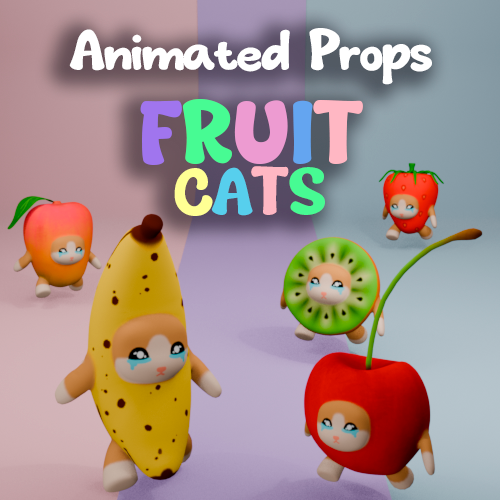 FRUIT CATS ∣ ANIMATED PROPS