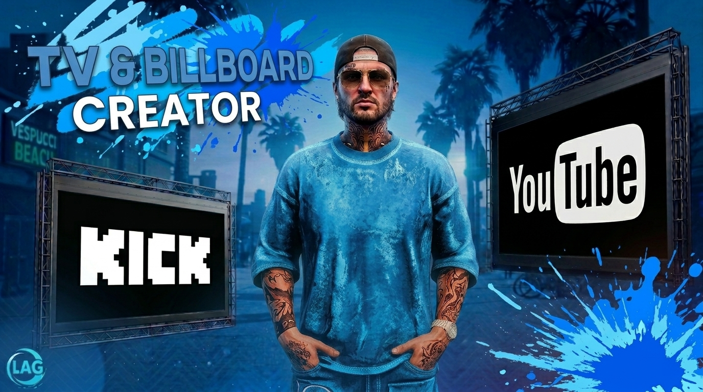 0Lag Tv & Billboard Creator | [ESX,QB,QBOX]