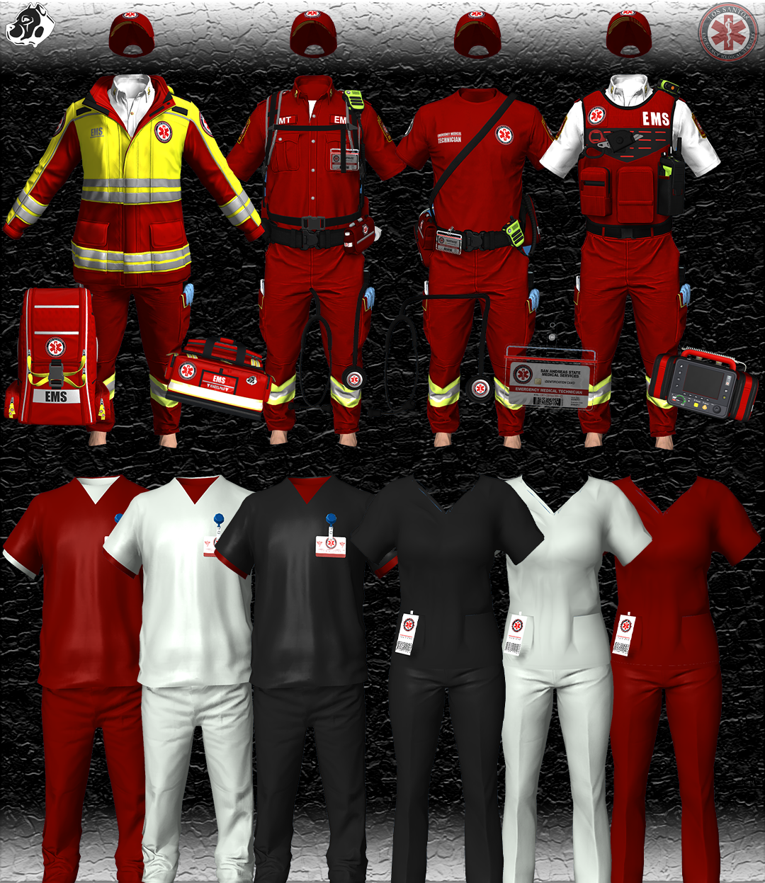 EMS Uniform Mega Bundle 2 | FiveM Clothing