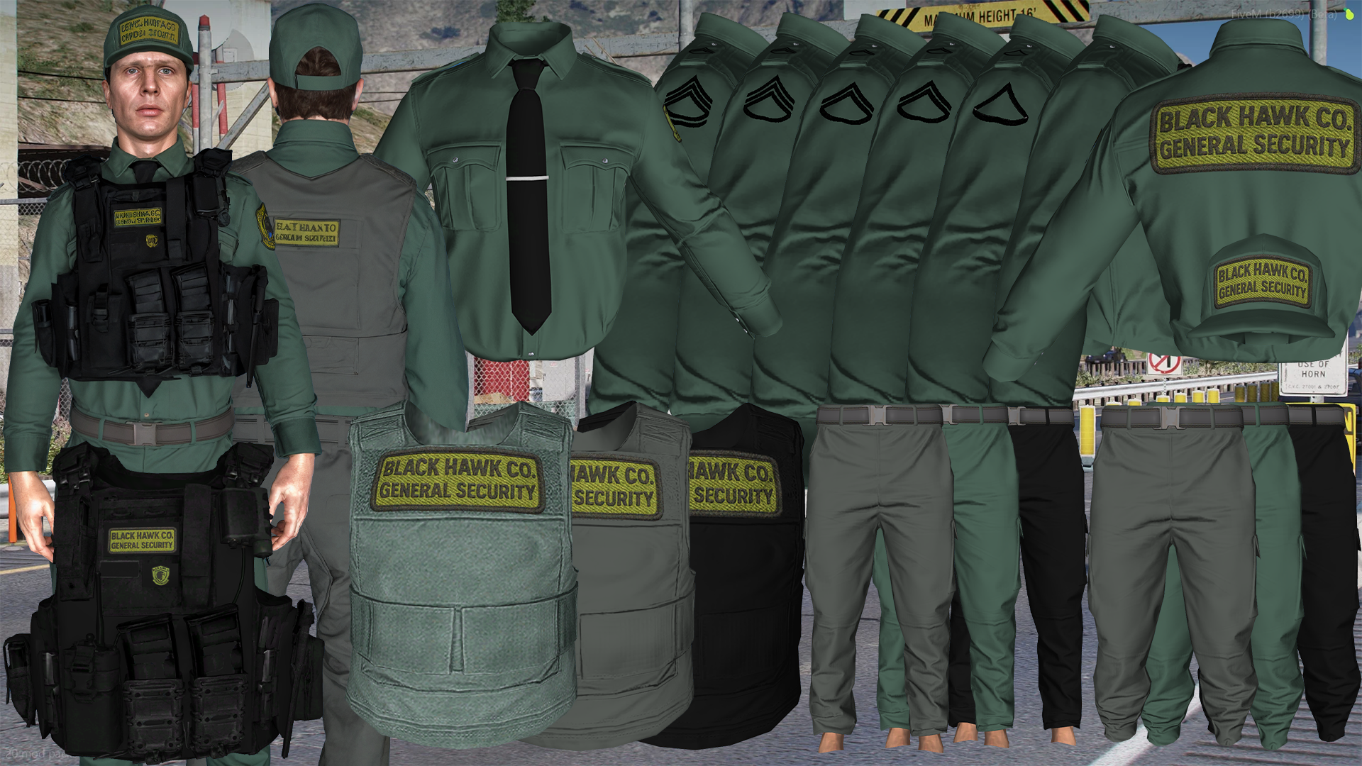 Black Hawk Security Uniform v2 [M+F]