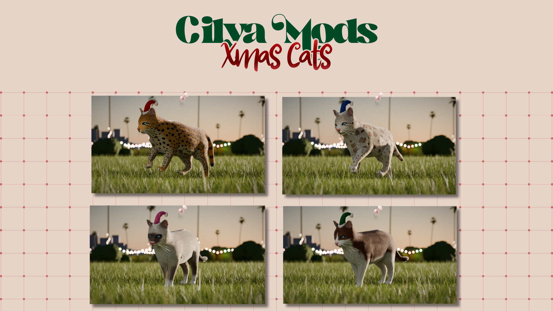4 Christmas Cats Pack - OPEN SOURCE