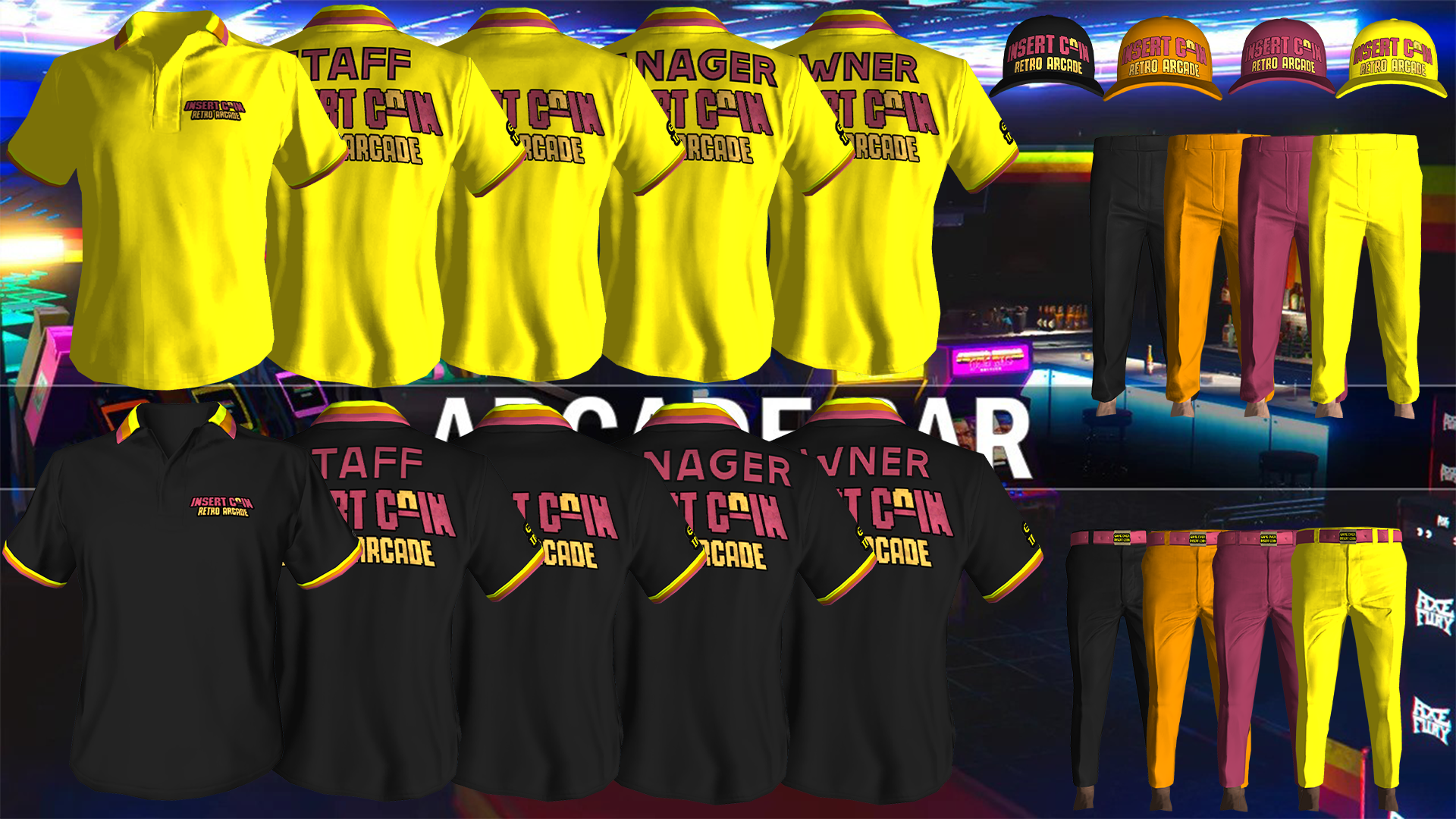 Insert Coin Arcade Uniform 3 [M+F]