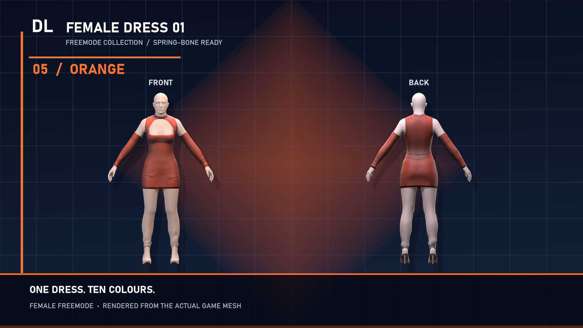 Animated Dress | 10 Color Variants & Breast Physics |