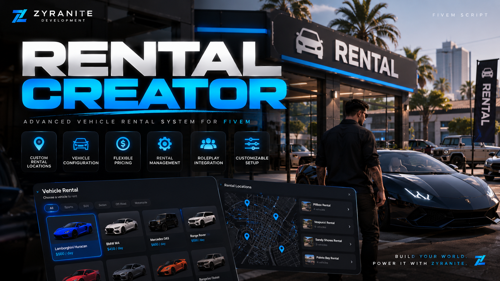 Zyranite Rental Creator | Advanced Vehicle Rental System