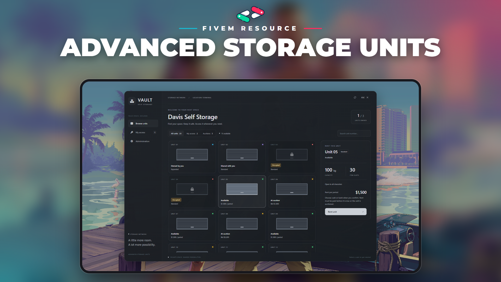 Advanced Storage Units